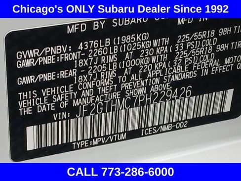 Used 2023 Subaru Crosstrek 2.5i Limited w/ Moonroof Package image 18