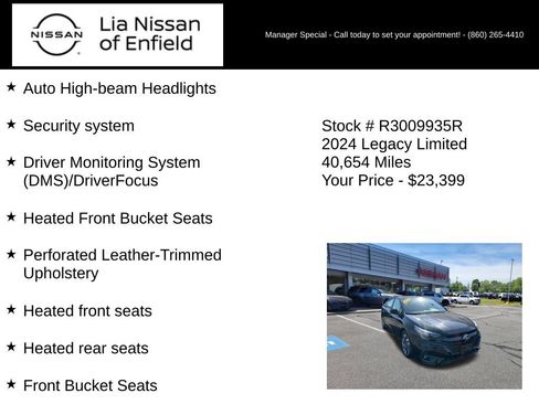 Used 2024 Subaru Legacy Limited AWD/4WD image 25