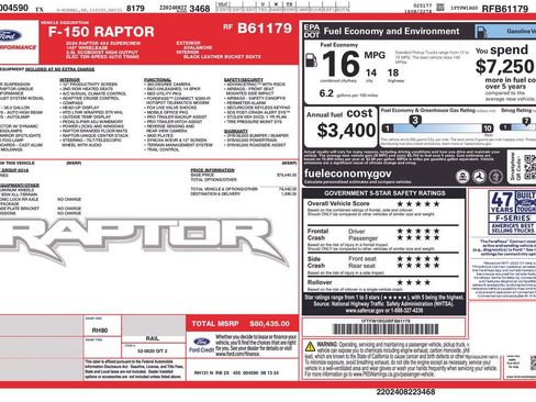 Used 2024 Ford F150 Raptor AWD/4WD image 2