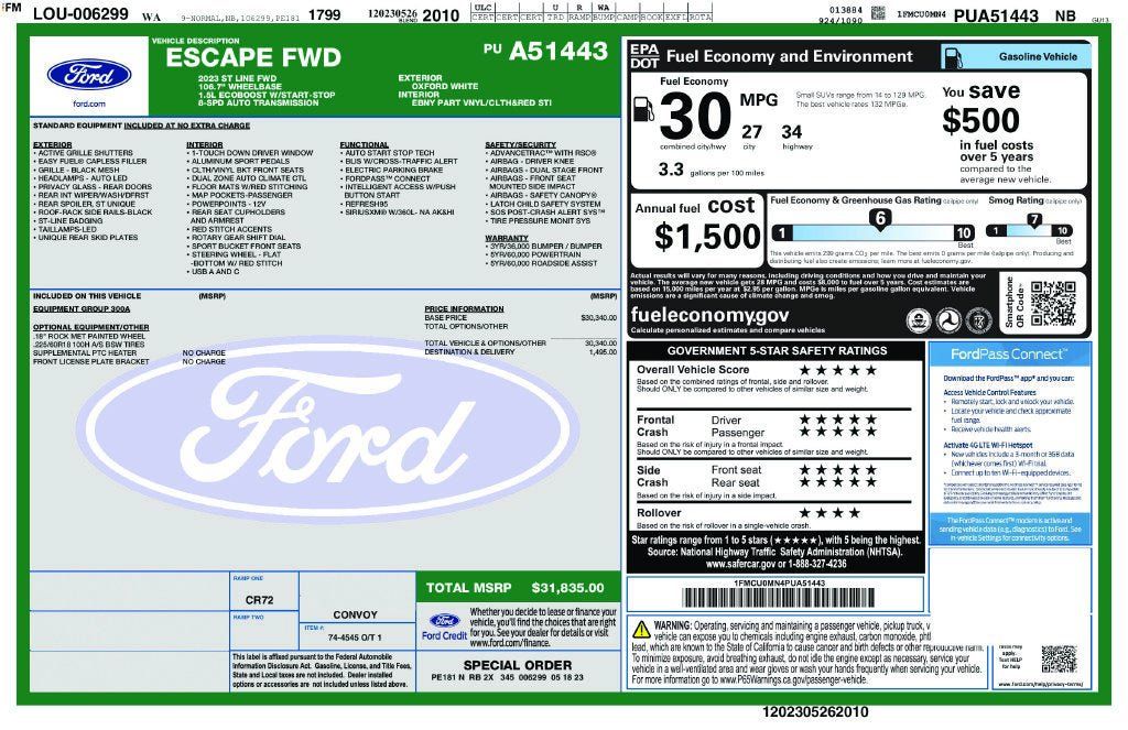 Used 2023 Ford Escape ST-Line FWD image 3