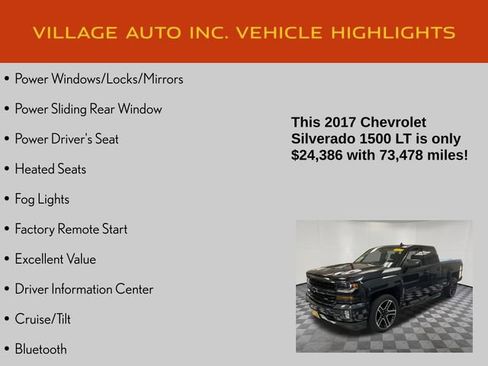 Used 2017 Chevrolet Silverado 1500 LT w/ LPO, Black Pack AWD/4WD image 14