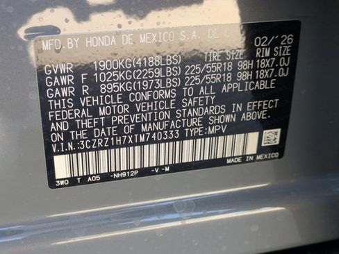 New 2026 Honda HR-V EX-L image 17