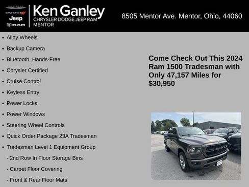 Certified 2024 RAM 1500 Tradesman AWD/4WD image 5