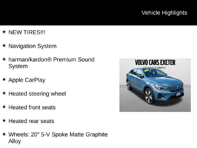 Certified 2023 Volvo C40 P8 Recharge Ultimate AWD/4WD image 5