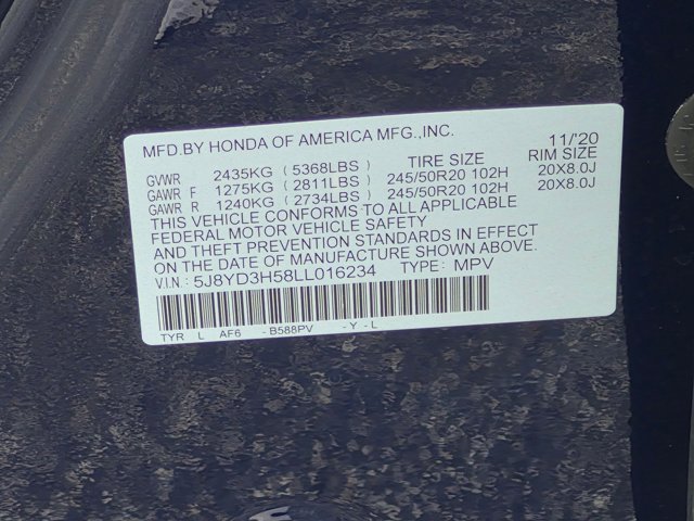 Used 2020 Acura MDX w/ Technology Package FWD image 24