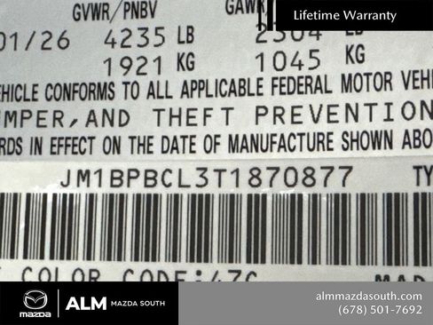 New 2026 MAZDA MAZDA3 Carbon image 33