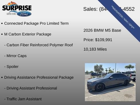 Used 2026 BMW M5 w/ Carbon Package AWD/4WD image 7