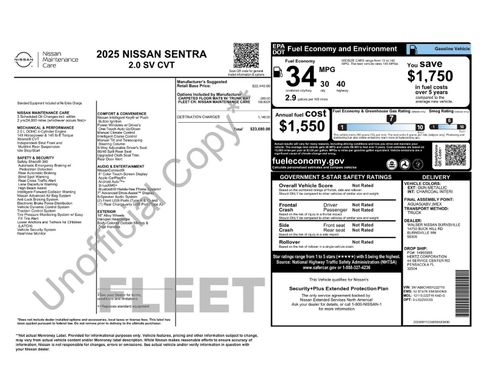Used 2025 Nissan Sentra SV FWD image 18