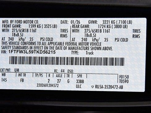 New 2026 Ford F150 XLT w/ Equipment Group 302A MID image 16