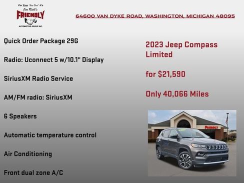 Used 2023 Jeep Compass Limited AWD/4WD image 5