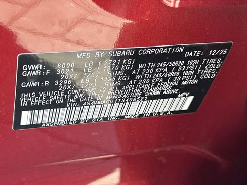 New 2026 Subaru Ascent Limited AWD/4WD image 33