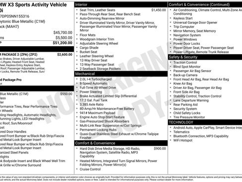 Used 2022 BMW X3 xDrive30i w/ Premium Package 2 (ZPA) image 41