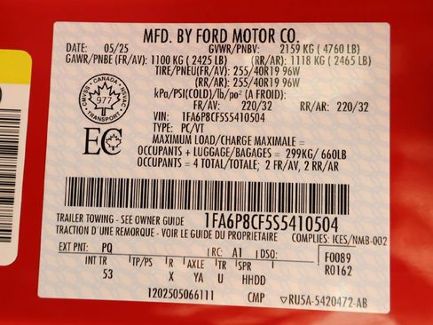 Used 2025 Ford Mustang GT Premium RWD image 51