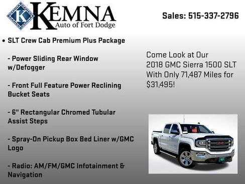 Used 2018 GMC Sierra 1500 SLT image 37