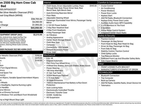 Used 2023 RAM 2500 Big Horn w/ Level 1 Equipment Group image 3
