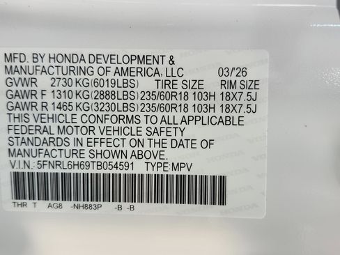 New 2026 Honda Odyssey EX-L image 26