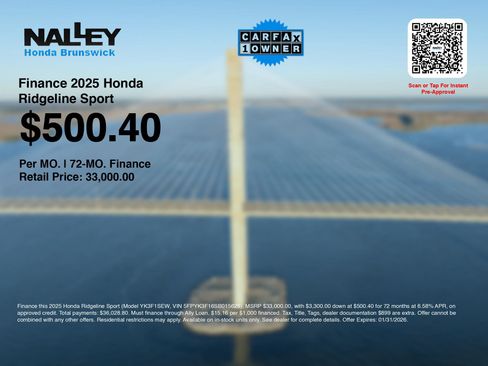 Certified 2025 Honda Ridgeline Sport image 3