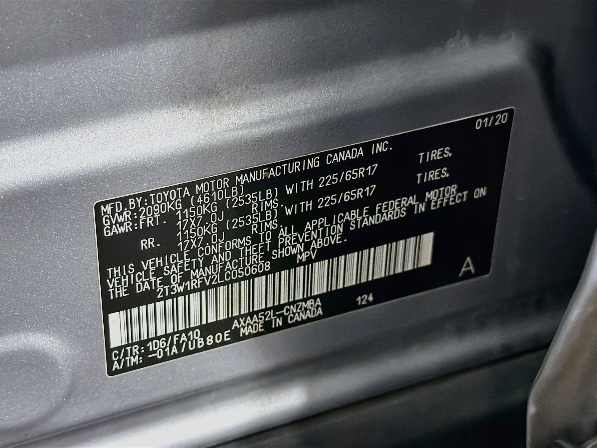 Used 2020 Toyota RAV4 XLE w/ Convenience Package FWD image 12