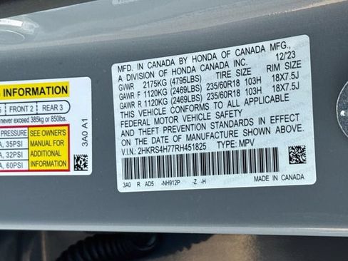 Certified 2024 Honda CR-V EX-L image 37