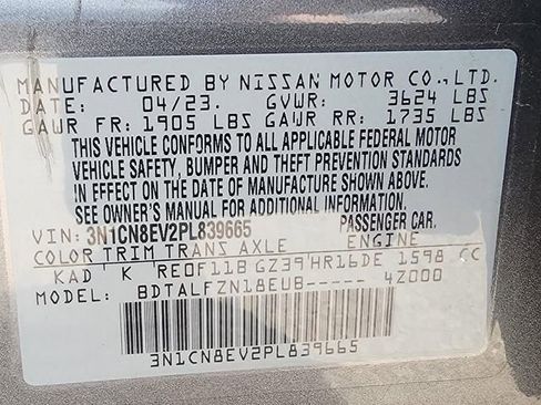 Used 2023 Nissan Versa SV FWD image 15