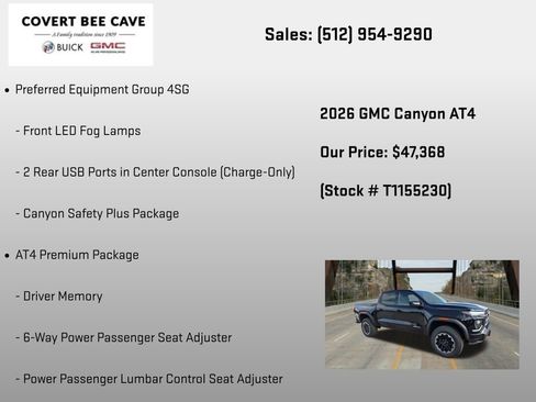 New 2026 GMC Canyon AT4 w/ AT4 Premium Package AWD/4WD image 18