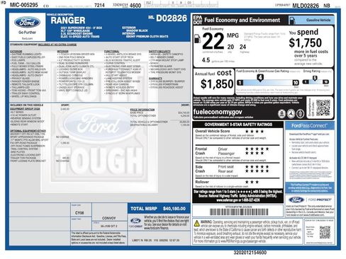Used 2021 Ford Ranger XLT w/ Equipment Group 302A High AWD/4WD image 4