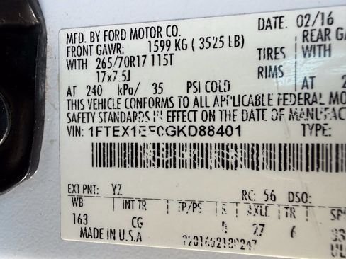 Used 2016 Ford F150 XL w/ Equipment Group 101A Mid AWD/4WD image 28