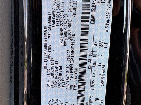 Certified 2022 Ford F150 XLT w/ Equipment Group 302A High AWD/4WD image 18