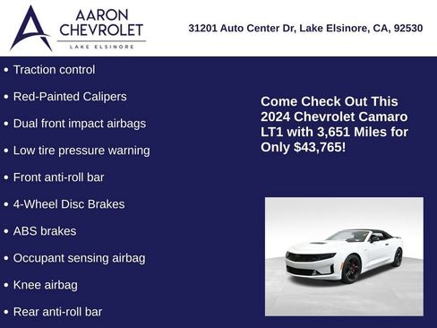 Used 2024 Chevrolet Camaro LT w/ RS Package image 15