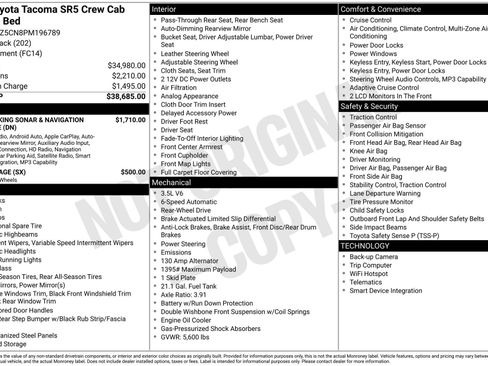 Used 2023 Toyota Tacoma SR5 image 5
