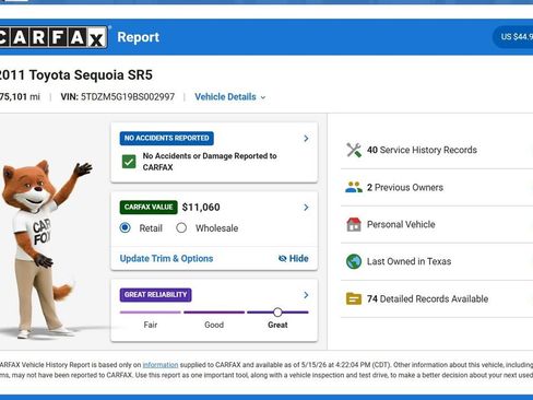 Used 2011 Toyota Sequoia SR5 RWD image 14