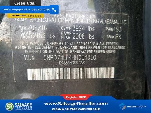 Used 2017 Hyundai Elantra SE FWD image 16