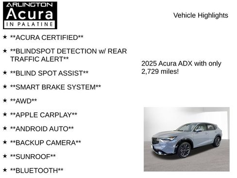 Certified 2025 Acura ADX A-Spec AWD/4WD image 7