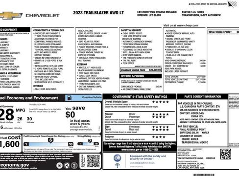 Used 2023 Chevrolet TrailBlazer LT w/ Convenience Package AWD/4WD image 4