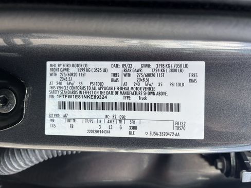 Used 2022 Ford F150 XLT w/ Equipment Group 302A High AWD/4WD image 11