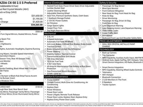 Used 2024 MAZDA CX-50 AWD 2.5 S w/ Preferred Package image 28