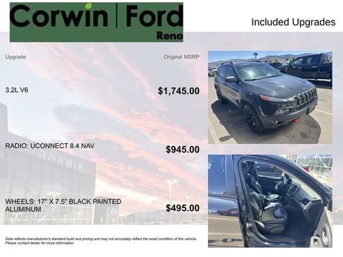Used 2016 Jeep Cherokee Trailhawk AWD/4WD image 8