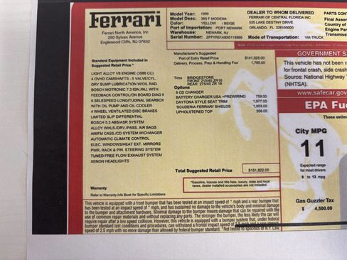Used 1999 Ferrari 360 Modena image 3