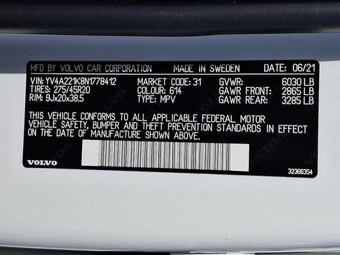 Used 2022 Volvo XC90 T6 Momentum AWD/4WD image 27