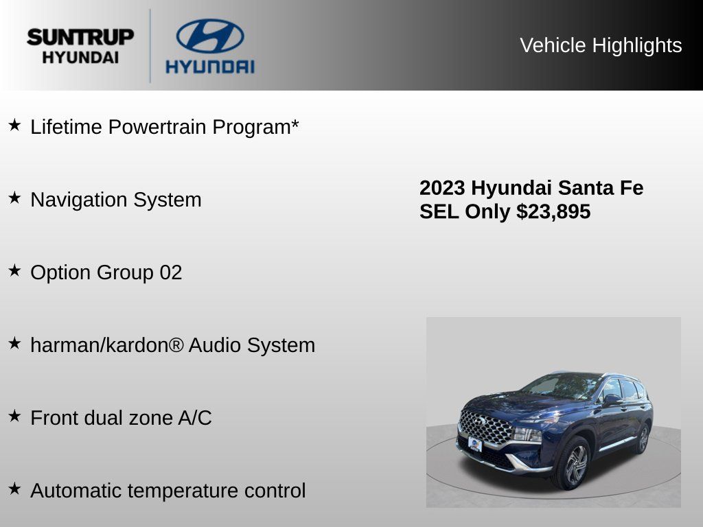 Used 2023 Hyundai Santa Fe SEL w/ Premium Package AWD/4WD image 8