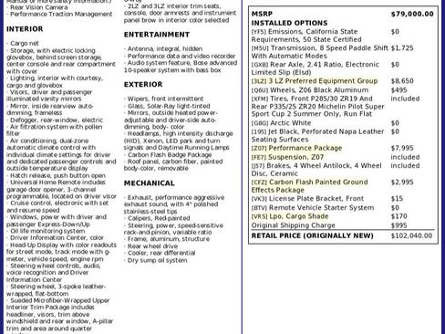 Used 2015 Chevrolet Corvette Z06 w/ 3LZ Preferred Equipment Group image 45