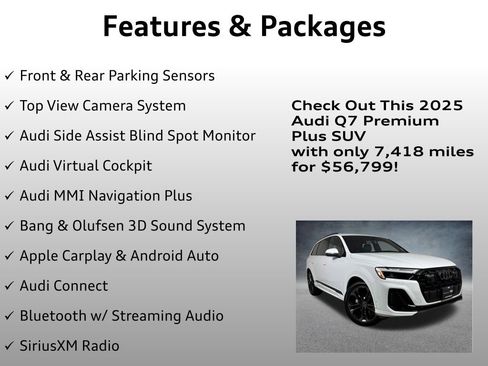 Used 2025 Audi Q7 3.0T Premium Plus w/ Premium Plus Package AWD/4WD image 8