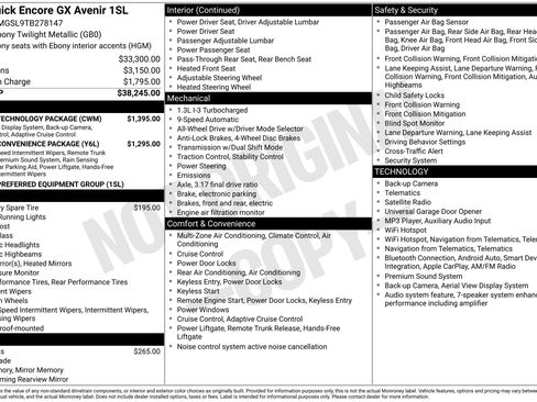New 2026 Buick Encore GX Avenir w/ Avenir Technology Package AWD/4WD image 42
