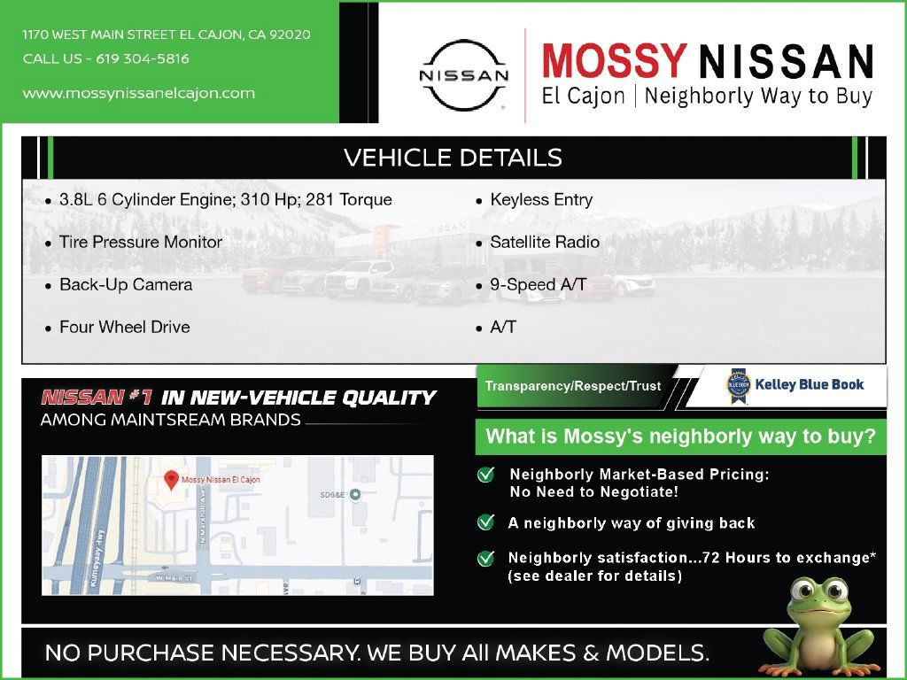Certified 2024 Nissan Frontier PRO-4X w/ Off-Road Protection Package AWD/4WD image 3