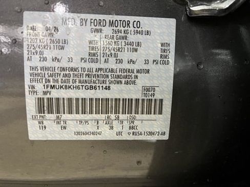 New 2026 Ford Explorer ST-Line w/ ST-Line Street Pack AWD/4WD image 22
