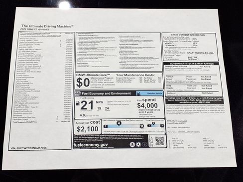 Used 2022 BMW X7 xDrive40i w/ Premium Package AWD/4WD image 23