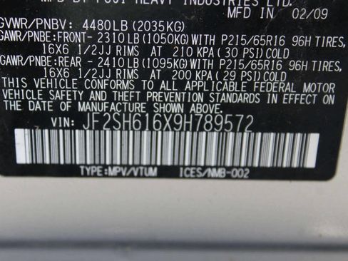 Used 2009 Subaru Forester 2.5X AWD/4WD image 10