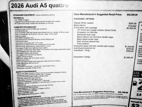New 2026 Audi A5 2.0T Premium AWD/4WD image 30