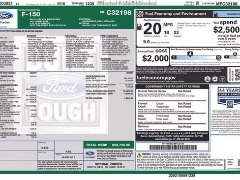 Certified 2021 Ford F150 Lariat w/ Equipment Group 502A High AWD/4WD image 39