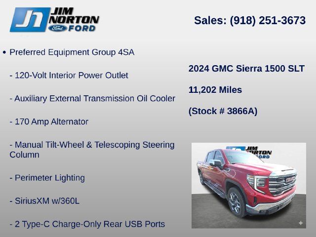 Used 2024 GMC Sierra 1500 SLT w/ SLT Premium Plus Package AWD/4WD image 15
